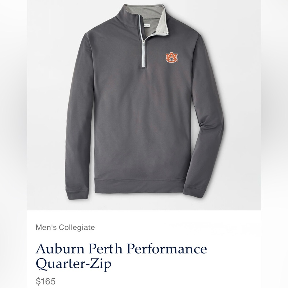 PETER MILLAR Auburn Perth Performance Quarter Zip